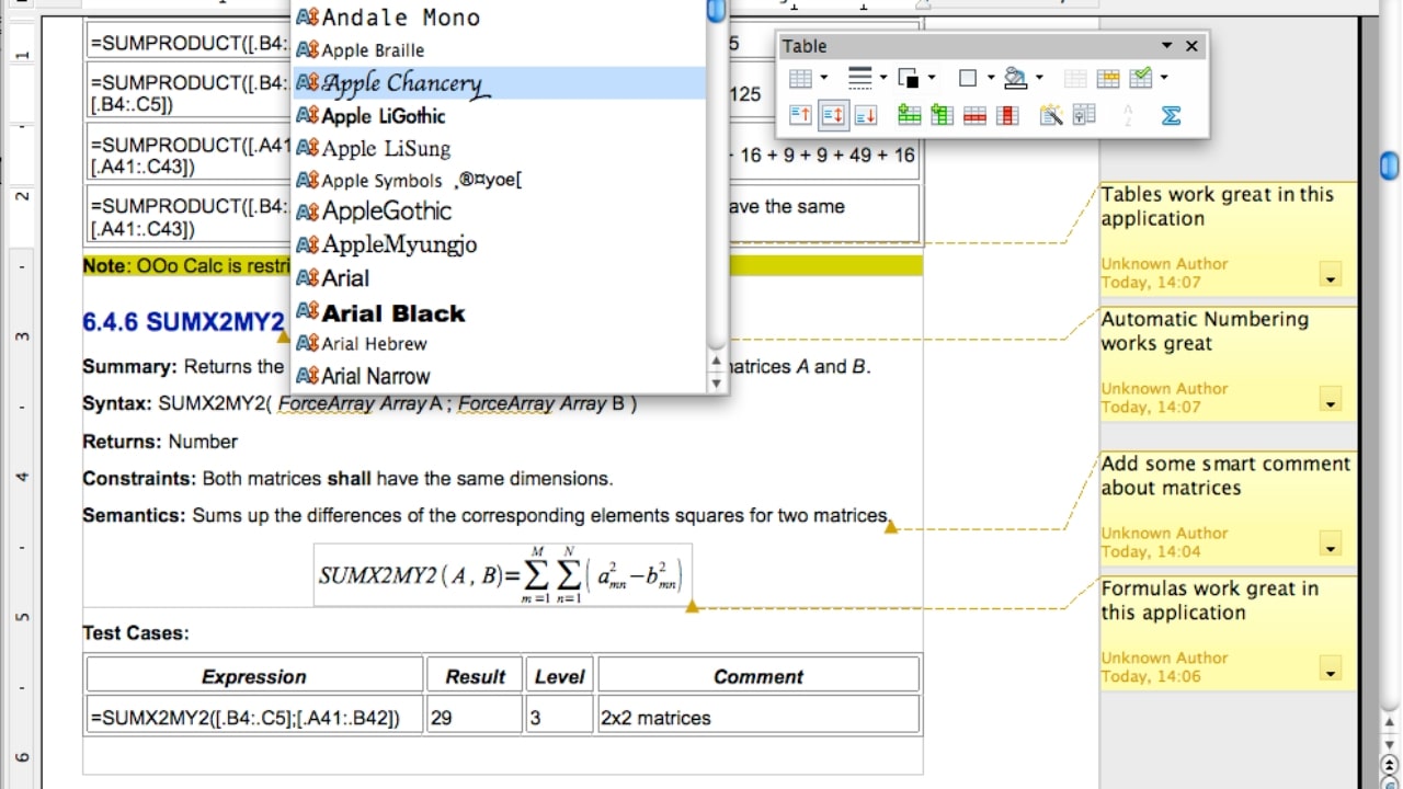 OpenOffice Screenshot 2